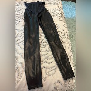 Spanx Mama Faux Leather Leggings
